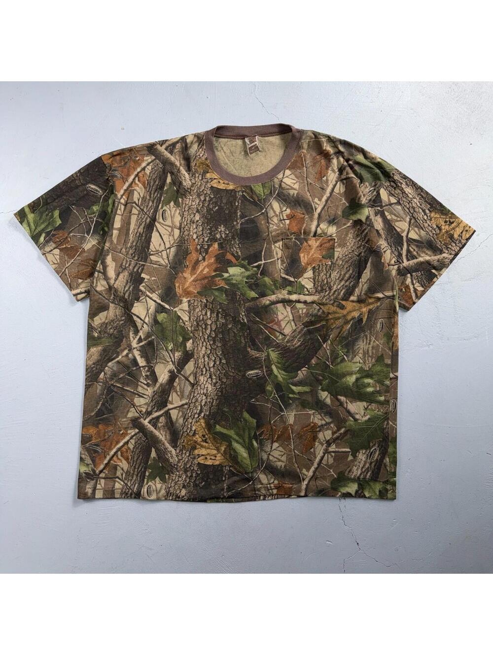 Vintage Ranger Shirt Mens 2X Realtree Hardwoods Camo Hunting Outdoors USA Made